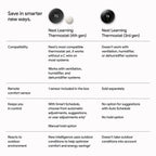 Google Nest Learning Thermostat (4th gen) + Nest Temperature Sensor (2nd gen) - Obsidian