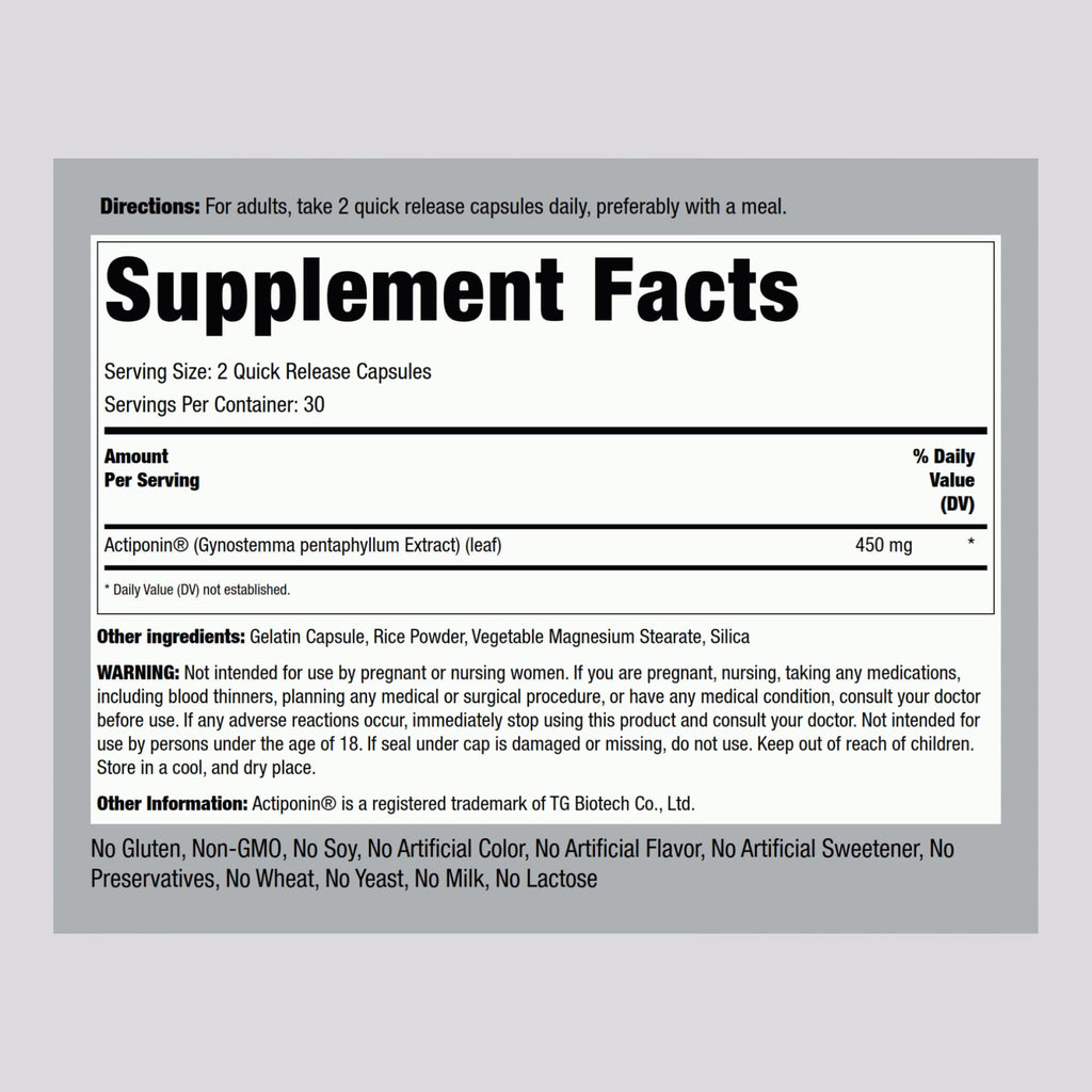 Piping Rock AMPK Metabolic Activator Supplement | 450 mg | 60 Capsules