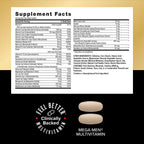 GNC Mega Men Energy & Metabolism Vitapak Program V2 for Men- All-in-One Men's Multivitamin Pack- Whole Body Wellness- Fish Oil, Ashwagandha, Clinically-Backed Thermogenic- High-Potency- 1 Month Supply