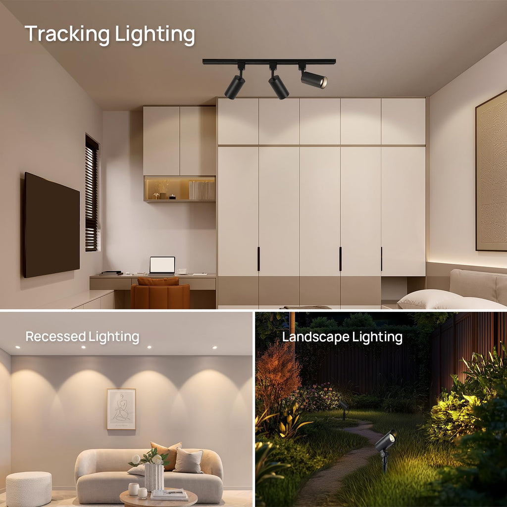 Linkind MR16 LED Bulb Dimmable, GU5.3 Bi-Pin Base LED Light Bulbs, 6.5W (70W Equivalent) 3000K Warm White 640lm MR16 LED Spot Lights, Recessed, Tracking Lights, 12V Low Voltage, 6 Packs