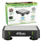 Small Step Stools for Adults - Small Mobility Aid for Seniors - Portable Heavy Duty Plastic Step Platform & Bed Steps for High Beds for Adults - Assist Device for Kitchen Bathroom Toilet - Kids Stool