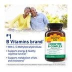 Country Life Coenzyme B-Complex, 120 Capsules – Supports Energy & Metabolism, Mood & Cognitive Function – Vegan, Gluten-Free, Bioavailable B Vitamins with Choline