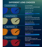 ANYLUV Blue Light Glasses for Men, Lightweight Computer Gaming Glasses, Stylish Anti Eyestrain Blue Light Blocking Men