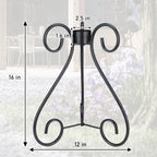 VCUTEKA Gazing Ball Stand, Metal Garden Gazing Globe Stand for 10-12" Globe