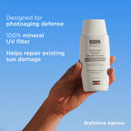 ISDIN Eryfotona Ageless Sunscreen Zinc Oxide and 100% Mineral Tinted Sunscreen SPF 50