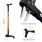 MORAIS Weed Puller Tool, Stand Up Weed Puller Heavy Duty Garden Tool with 4-Claw Steel Head, 39"-46" Retractable Handle & Easy-Eject Mechanism, Easily Remove Weeds Without Bending, or Kneeling
