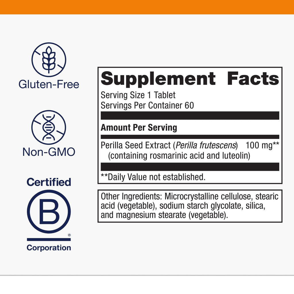 Metagenics Perimine - Perilla Seed Extract with Rosmarinic Acid & Luteolin - Supports Respiratory Health, Immune Function & Allergy Relief* - Non-GMO, Gluten-Free, Vegetarian - GMP Certified Facility