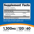 Nutricost Red Yeast Rice with CoQ10 1300mg, 120 Capsules, 60 Servings - Non-GMO, Gluten Free
