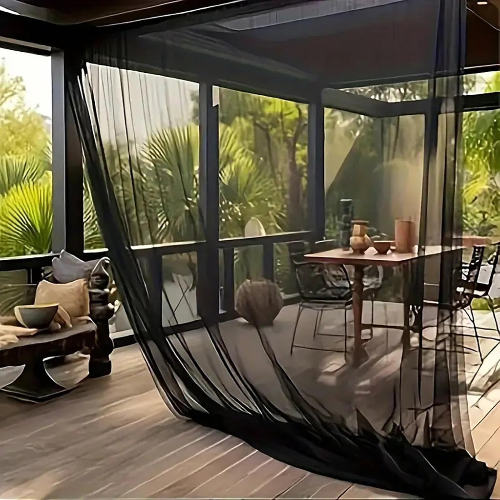 Patio Mosquito Netting, 10x13FT UV Resistant Bug Mesh for Balcony & Plants