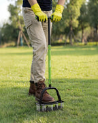 WORKPRO 38” Lawn Aerator Tool with 17 Spikes, Manual Lawn Aerators