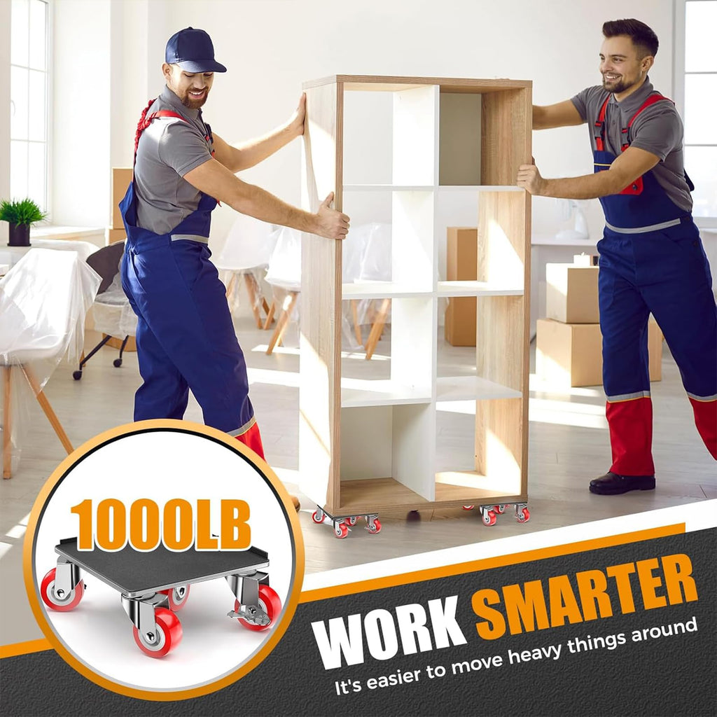 LOYAL TIGER Furniture Dolly, 1000LBS Furniture Movers with Wheels