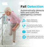 SecuLife New 2026 Fall Alert Device, Medical Alert Pendant with for Seniors, SOS Call, GPS Tracking – Wearable Emergency Necklace for Elderly, Waterproof, 2-Way Calling, Panic Button
