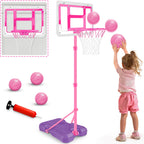 Kids Basketball Hoop, Adjustable Height Toddler Basketball Hoop Indoor Toys