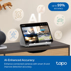 Tapo CentralHub for Smart Home Devices – Connect up to 16 Tapo Cameras & 64 Sub-G Sensors, 16GB Built-in Storage + 2.5'' SATA Expandable Storage Option, Improves Camera AI Accuracy - H500