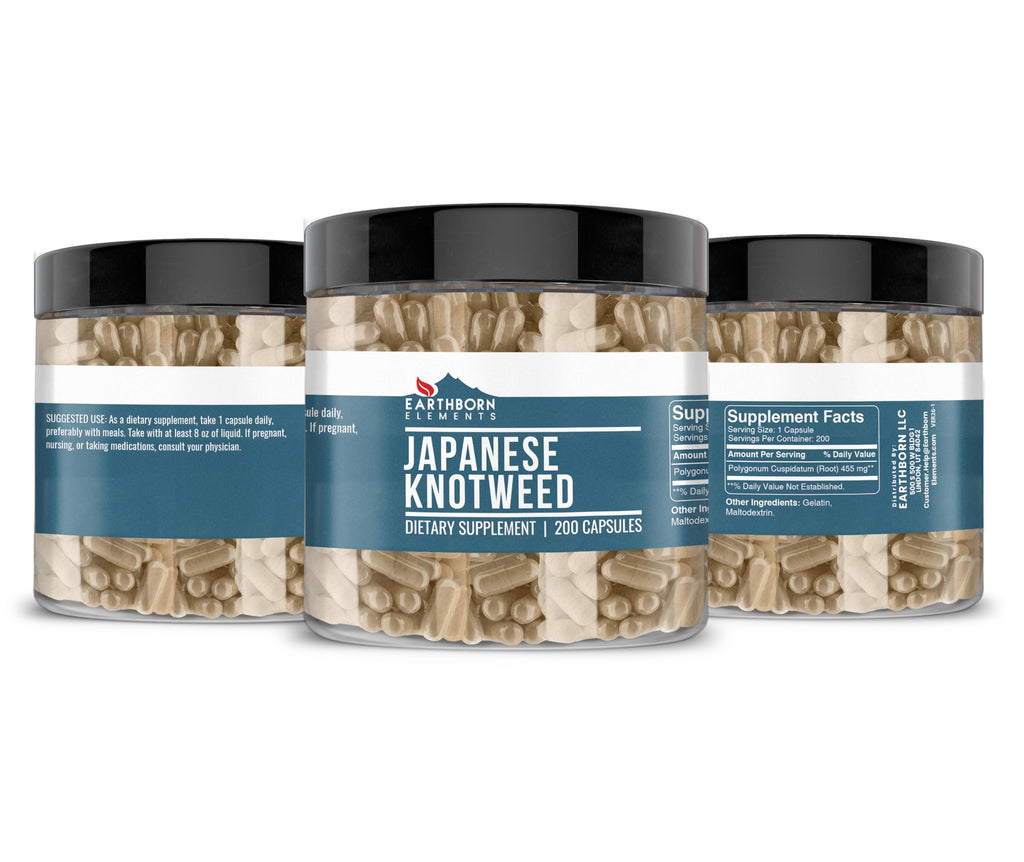 Earthborn Elements Japanese Knotweed Extract 200 Capsules