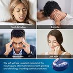 Mouth Guard for Grinding Teeth at Night: Moldable Sleeping Mouthguards for Grinding & Clenching - Custom Fit Nighttime Guards for Adults with 12 Cleaning Tablets