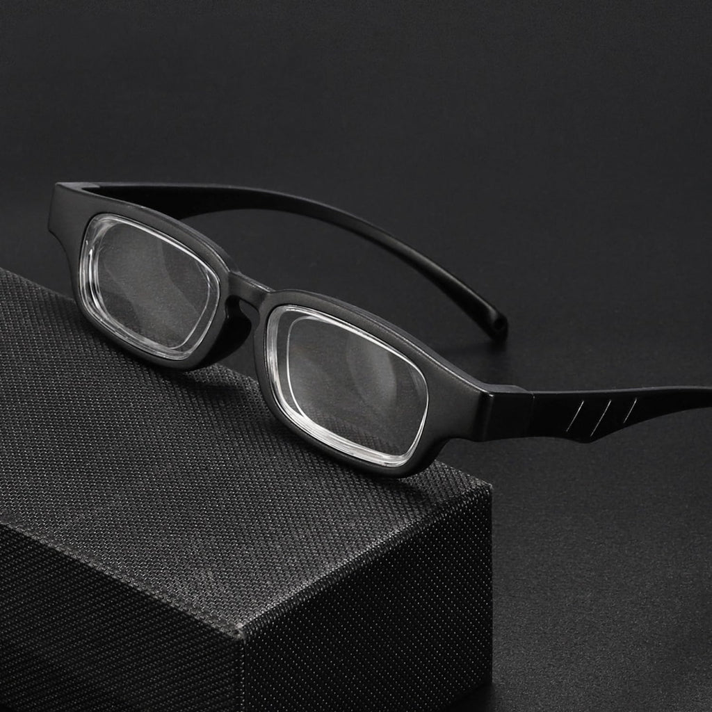 AOMAZE Adjustable Glasses Dial Vision Adjustable Focus Reading Glasses Anti Blue Light Eyeglasses for Men Women