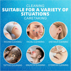 HTLARY Skin and Wound Cleanser 0.9% Saline Solution. Formulated to Manage cuts, abrasions, and Minor Burns While Providing Gentle Hydration and Preparation for Absorbent dressings