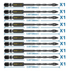 10 Pcs 5/32" Masonry Concrete Drill Bit Set for Tile Brick Glass Plastic Wood, Cross Tungsten Carbide Tip, Hex Shank, Work with Ceramic Porcelain Tile Wall Mirror Paver, 5/32 Inch Drill Bits,4mm