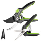 WORKPRO 2-Pack Garden Pruning Shears, 8" Bypass & 6.25" Straight Shears