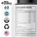 Real Science Tardivex All Natural Nerve Support Supplement for Neurological Balance - Includes Vinitrox, GABA & Essential Vitamins for Controlled Movement & Coordination - Made in USA, 60 Caps