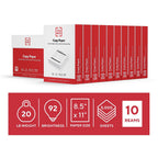 TRU RED by Staples Copy & Printer Paper, 8.5x11, 20lb, 92 Bright, 5,000 Sheets/Carton