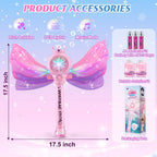 Britik Bubble Wand for Kids, LED Light Music Bubble Toys Girl Gifts Age 3+