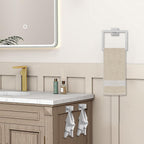 JOPOFI 5 Piece Bathroom Towel Bar Set - SUS304 Stainless Steel Bath Towel Holder, 23.6 Inch Towel Racks for Bathroom Wall Mounted, Bathroom Hardware Accessories Set - Brushed Nickel