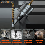 4-3/4" TCT Hole Saws for Hard Metal, Heavy Duty 120mm Tungsten Carbide Tipped Hole Cutters Set with Spring-Loaded Pilot Drill Bits for Stainless Steel, Metal, Iron, and Plastic.