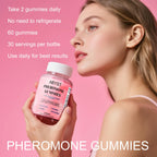 ABYST Pheromone Gummies for Women – 60 Count, Strawberry Flavor – Vegan, Gluten-Free, Non-GMO – Social & Confidence Support (1)