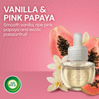 Air Wick Plug-In Scented Oil Refills, 10 Count, Vanilla and Pink Papaya, Air Freshener, Essential Oils, Eco Friendly
