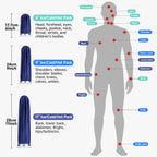 BICAREE Ice Packs for Injuries Reusable, Ice Cold Pack, Ice Bags Hot Water Bag for Hot & Cold Therapy & Pain Relief, 3 Sizes (6"/9"/11"), Ice Bag