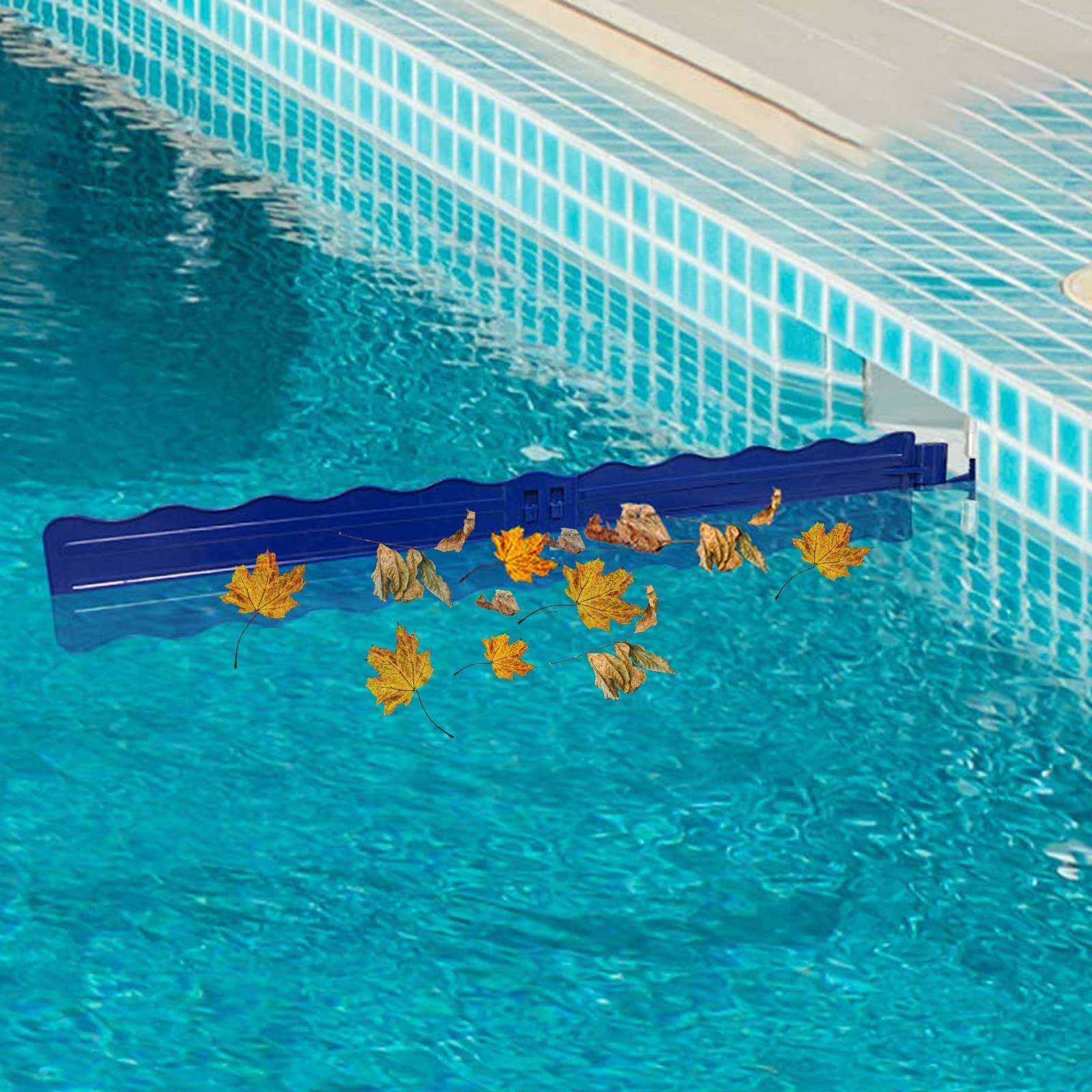 Kardeep Pool Skimmer Arm, Skimmer Guard, Pool Skimmer, Pool Debris Skimmer Catcher, Hands Free Pool Skim-It Fits Most Skimmer Systems on In-ground Pools Outfall Within 4’ to 6.7’ - Blue (Blue)