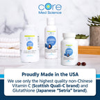 Core Med Science Liposomal Glutathione Supplement (500mg, 60 Softgels) - Pure Reduced Setria with Phospholipid Complex - Antioxidant Supplement for Energy, and Skin