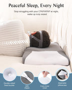 Joynox CPAP Pillow for Side Sleeping, HSA/FSA Sleep Apnea Pillow for All CPAP Masks Users to Reduce Air Leaks, Masks Pressure, Memory Foam with Cooling & Breathable Pillowcase for Side Back Sleeper