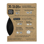 The UnWipe – Textured, Portable, Septic-Safe Tush Cleaning Instead of Flushable or Baby Wipes, Black LE