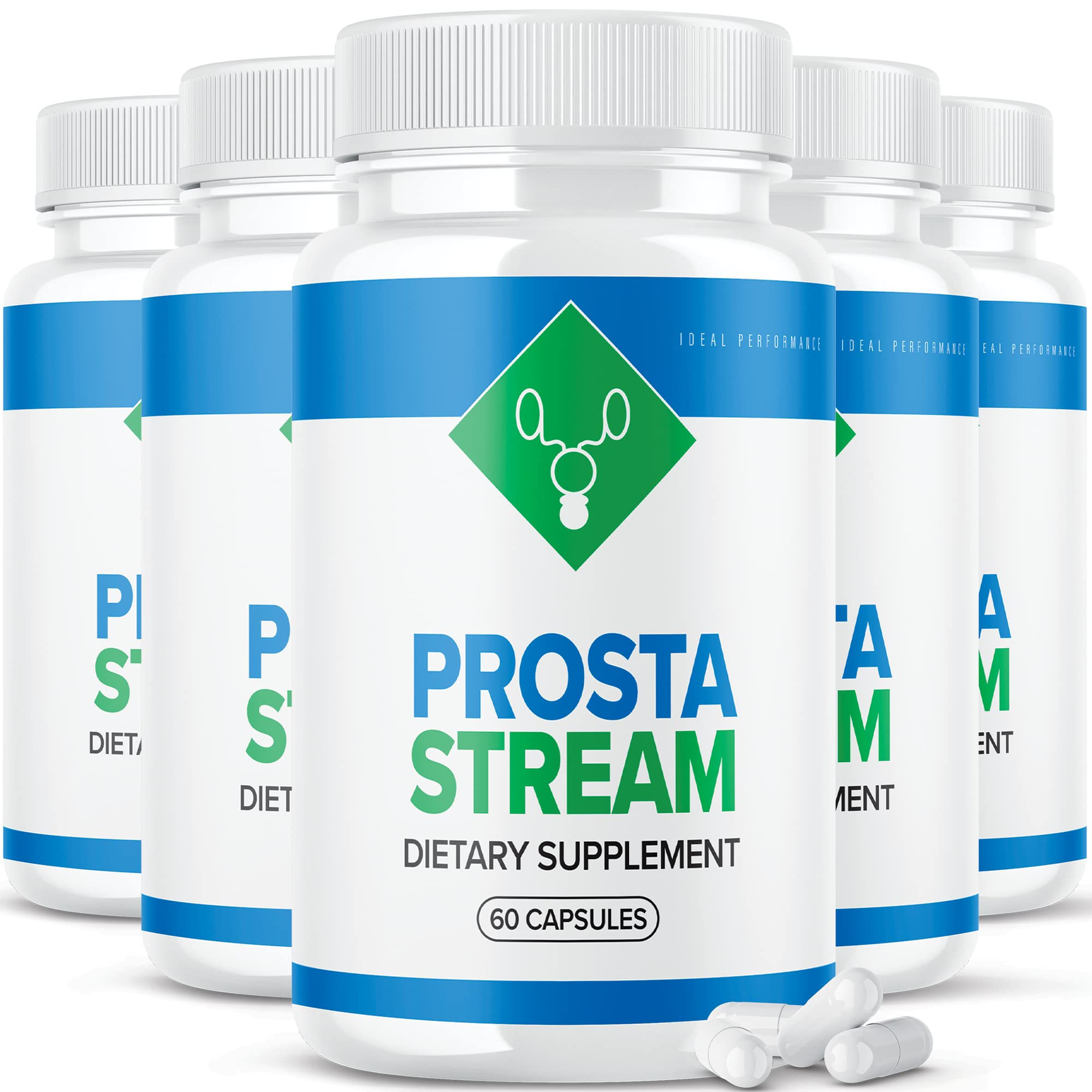 IDEAL PERFORMANCE (5 Pack) Prosta Stream Prostate Supplement Prostastream Pills (300 Capsules)