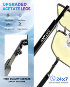 ANYLUV Blue Light Glasses Men/Women, Blue Light Blocking Glasses, Computer Screen Blocker Eyes Protection Glasses