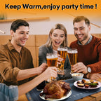 Saker Food Warming Mat,Electric Warming Tray for Food, Adjustable Heating Mat for Countertop with 3 Temperature Settings & Child Lock, Portable Foldable Food Warmer for Party, Buffet, Daily Use
