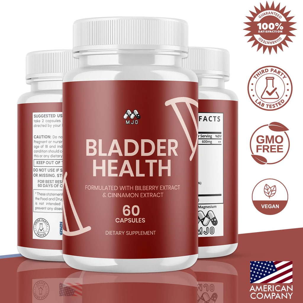(2 Pack) Bladder Health Capsules, Official BladderHealth Pills with All Natural Ingredients, Support Bladder Health & Wellness Naturally,Max Strength Urinary Comfort Supplement Vitamins (120 Capsules)