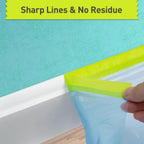 Tangibay Pre-Taped Masking Film for Painting - 22" x 66' Painters Plastic Sheeting with Automotive Paint Tape and Drape for Covering Cars, Walls, Windows and Furniture Protection (6 Rolls)