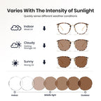 Cyxus Blue Light Glasses Photochromic Lens for Women, Fashionable Computer Glasses on Office Reduce Eye Strain Anti Migraine Great for Working Reading
