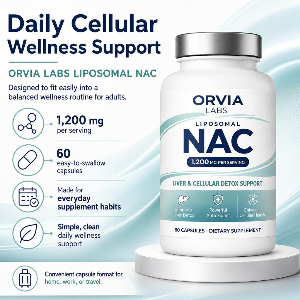Hyuikiu ORVIA Labs Liposomal NAC Supplement, 60 Capsules