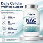 Hyuikiu ORVIA Labs Liposomal NAC Supplement, 60 Capsules