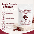 BELANO Nuvapure Astaxanthin12mg，Easy to Swallow, Non-GMO，4-Month Supply，120 Softgels