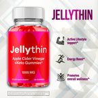 (5 Pack) Jelly Thin Gummies, Jellythin Weight Management Gummys with Apple Cider Vinegar, Advanced Health and Wellness Formula Gummys with Maximum Strength Active Lifestyle Multivitamins (300 Gummies)