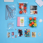 Somoga 50 PCS 12" x 18" Large Thick 2.5 Mil Clear Zip Poly Bags Plastic Reclosable Zip Seal Lock Bags Clothing Shoes Toys Prints Zipper Bag