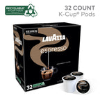 Lavazza Espresso, Single-Serve Keurig K-Cup Pods, Medium Roast Coffee, 32-Count Box