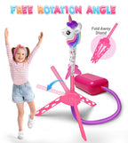 beefunni Unicorn Rocket Launcher for Kids,4 Unicorns Outdoor Toys for Girls