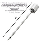 Dandelion Weeder Tool-Manual Weeder, Hand Weeder/Puller Alternative- Dandelion Illimination-Inject Root with Vinegar- Attach to Garden Sprayer-No Digging, Pulling, No Holes to Repair-Patent Pending